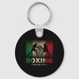 Mexican Boxing Vintage Mexico Flag Mexican Boxing Key Ring