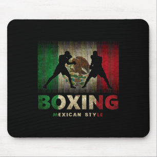 Mexican Boxing Vintage Mexico Flag Mexican Boxing Mouse Mat