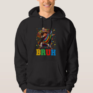 Mexican Boy Dabbing Bruh Poncho Cinco de Mayo Men  Hoodie