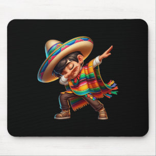 Mexican Boy Dabbing Poncho Cinco De Mayo 2 Mouse Mat