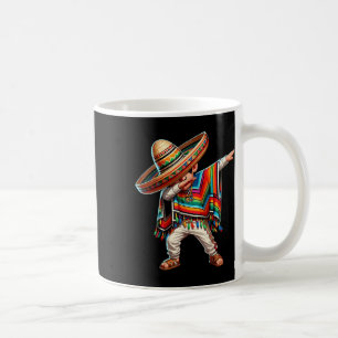 Mexican Boy Dabbing Poncho Cinco De Mayo Coffee Mug