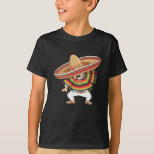 Mexican Boy Dabbing Poncho Cinco de Mayo T-Shirt