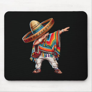 Mexican Boy Dabbing Poncho Funny Cinco De Mayo Par Mouse Mat