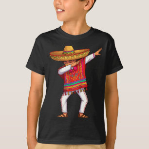 Mexican boy dabbing poncho funny cinco de mayo T-Shirt