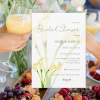 Mexican Bridal Shower Calla Lilly Minimalist
