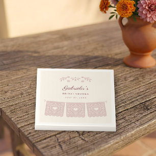 Mexican Bridal Shower Dusty Rose Viva la Novia Napkin