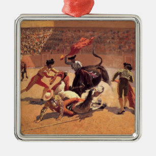 Mexican Bullfighting Arena (by Frederic Remington) Metal Tree Decoration