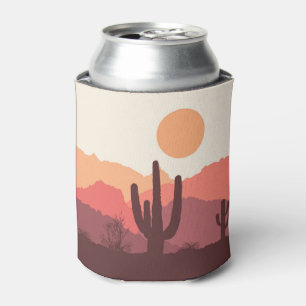 Mexican burgundy and orange desert landscape can cooler