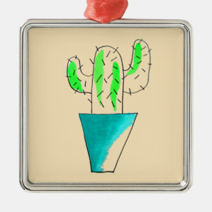 Mexican cactus cute saguaro art metal tree decoration