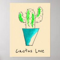 Mexican cactus cute saguaro art