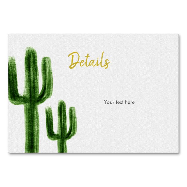 Mexican Cactus Insert Card (Front)