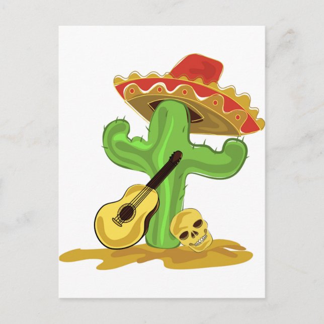 Mexican Cactus Postcard (Front)