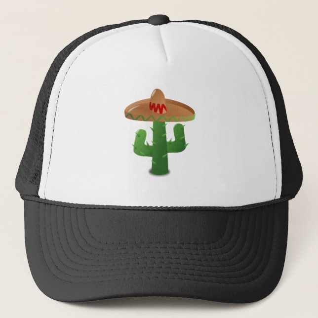 Mexican Cactus Trucker Hat (Front)