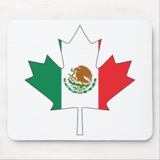 Mexican Canadian Flag Mouse Mat