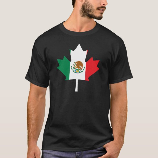 Mexican Canadian Flag T-Shirt (Front)