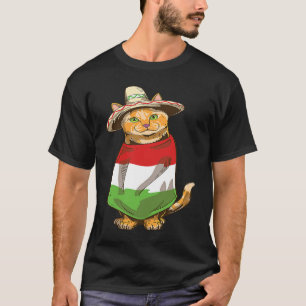 Mexican Cat Cinco De Mayo Fiesta T-Shirt