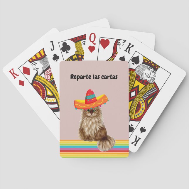 Mexican Cat Playing Cards (Back)