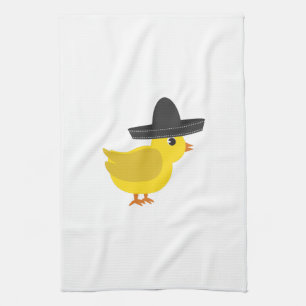 Mexican Chick Tea Towel