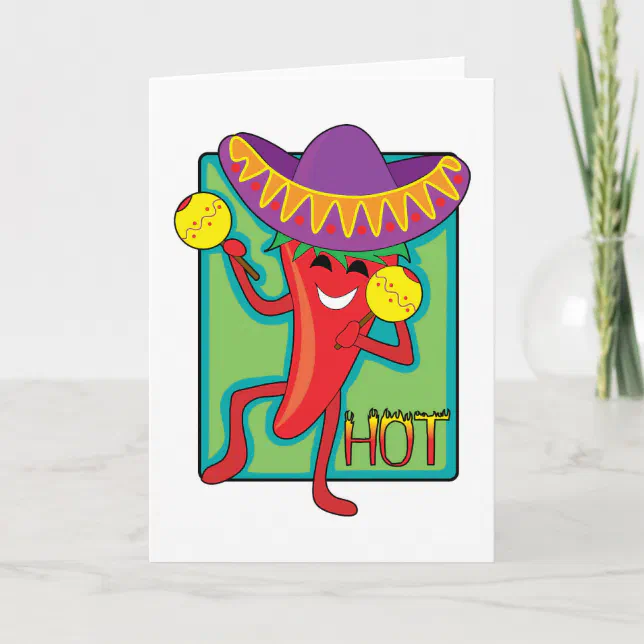 Mexican Chilli Card | Zazzle