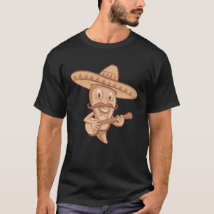 Mexican Chilli Mariachi Guitar Musician T-Shirt