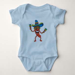 Mexican Chilli Pepper Baby Bodysuit