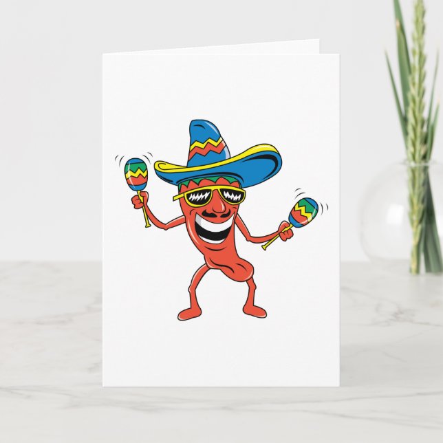 Mexican Chilli Pepper Card (Front)