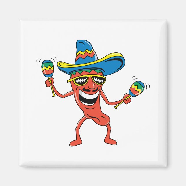 Mexican Chilli Pepper Magnet (Front)