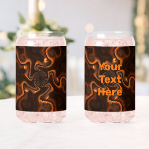 Mexican Chocolate Can Glass