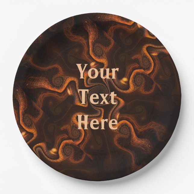 Mexican Chocolate Paper Plate (Front)