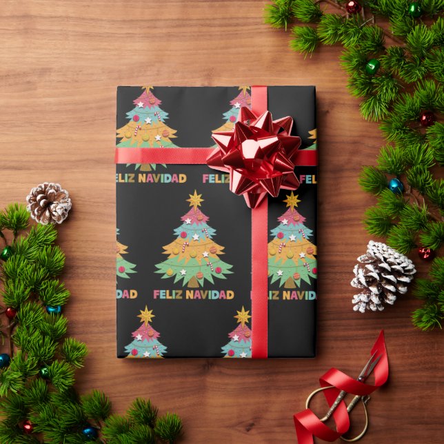  Mexican Christmas Feliz Navidad Wrapping Paper (Holiday Gift)