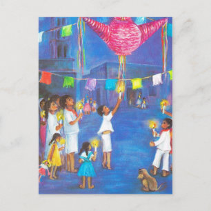 Mexican Christmas, fun decorations, celebrate Holiday Postcard