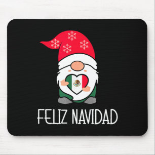 Mexican Christmas Gnome Feliz Navidad Mexico Mouse Mat
