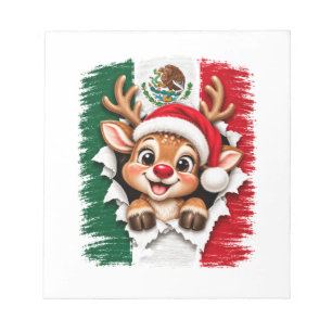 Mexican Christmas Reindeer Notepad