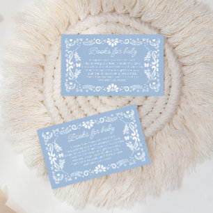 Mexican Cielito Lindo Baby Shower Books for Baby Enclosure Card