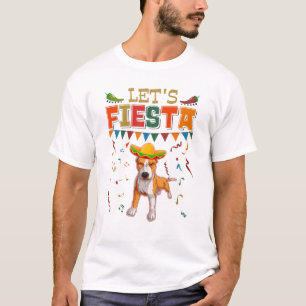 Mexican Cinco De Mayo Fiesta - Let's Fiesta Pitbul T-Shirt