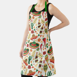Mexican Cinco De Mayo Pattern  Apron