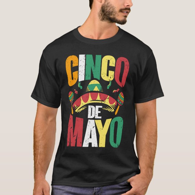 Mexican Cinco De Mayo T-Shirt (Front)