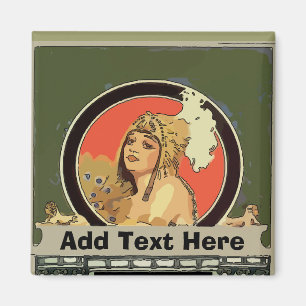 Mexican Cleopatra Tile add name Magnet