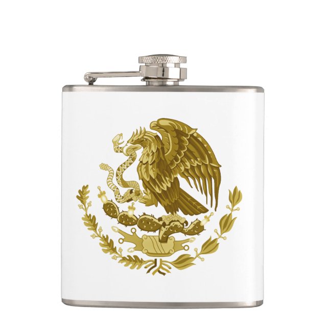 Mexican coat of arms flask (Front)
