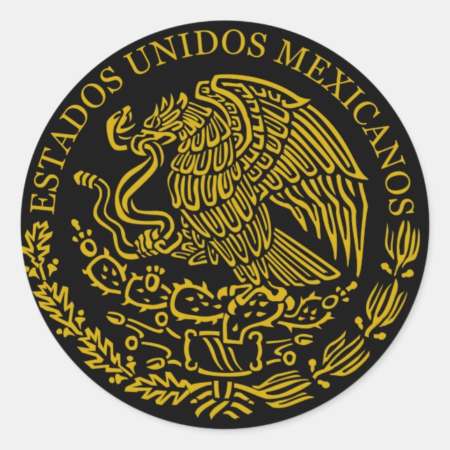 Mexican Coat of Arms sticker (Front)