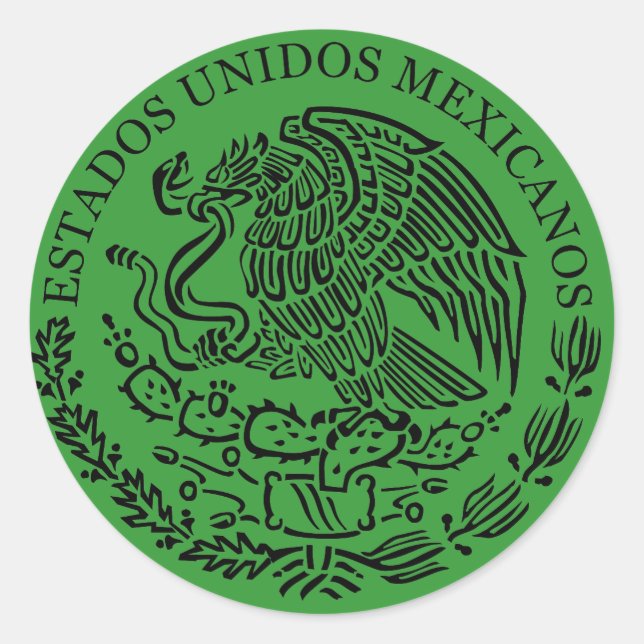 Mexican Coat of Arms sticker (Front)