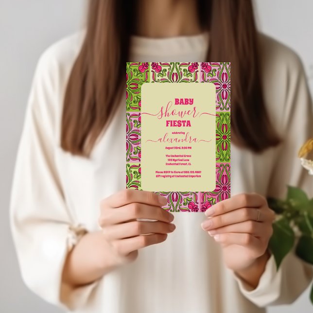 Mexican Colourful Fiesta Baby Shower Invitation (Creator Uploaded)