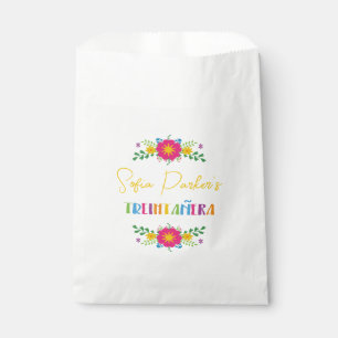 Mexican colourful Fiesta floral Treintañera  Favour Bags