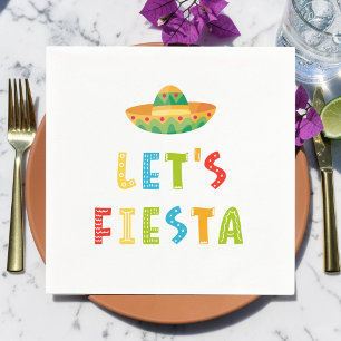 Mexican Colourful Let's Fiesta Napkin