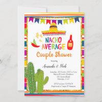 Mexican Colourful Nacho Average Couple Shower