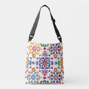Mexican Colourful Star Tile Crossbody Bag