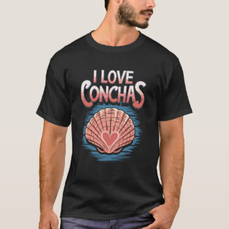 Mexican Conchas Pan De Dulce Pastry Chef T-Shirt