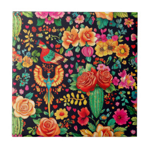 Mexican Corazón del Jardín Tile