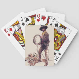 “Mexican Cowboy” by W Herbert Dunton  Playing Cards