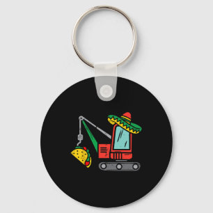 Mexican Crane Tacos Boys Cinco De Mayo Fiesta Kids Key Ring